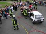 Rettungsübung mit Feuerwehr und Rettungsdienst auf dem Rittergut Bandelstorf