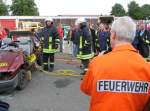 Rettungsübung mit Feuerwehr und Rettungsdienst auf dem Rittergut Bandelstorf